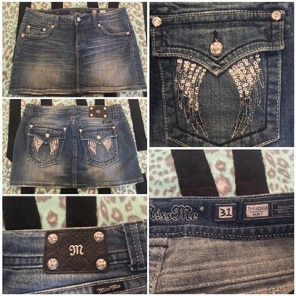 MISS ME JEAN SKIRT